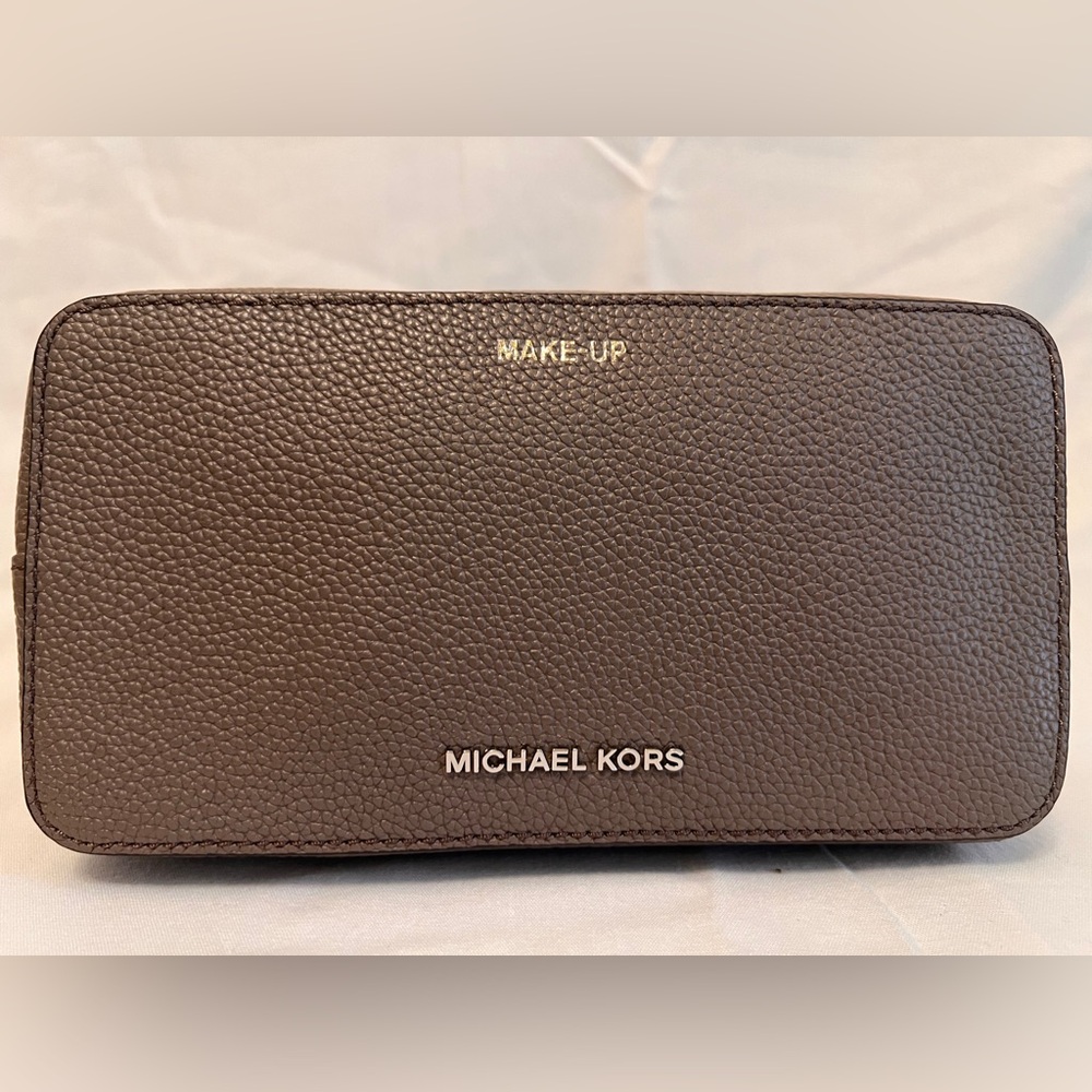 Michael Kors leather cosmetic case